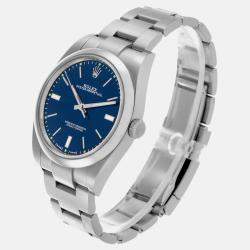 Rolex Oyster Perpetual Blue Dial Steel Men's Watch 39.0 mm