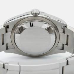 Pre Owned Rolex Silver Oystersteel Oyster Perpetual M126000-0008 Women's Wristwatch 36 mm