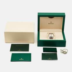 Pre Owned Rolex Silver Oystersteel Oyster Perpetual M126000-0008 Women's Wristwatch 36 mm