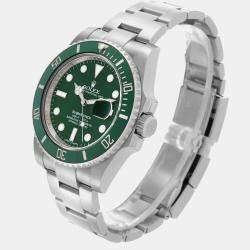 Rolex Submariner Hulk Green Dial Steel Mens Watch 116610LV  