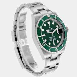 Rolex Submariner Hulk Green Dial Steel Mens Watch 116610LV  