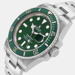 Rolex Submariner Hulk Green Dial Steel Mens Watch 116610LV  