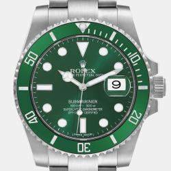 Rolex Submariner Hulk Green Dial Steel Mens Watch 116610LV  