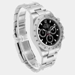 Rolex Daytona Chronograph Black Dial Steel Men's Watch 116520 40 mm