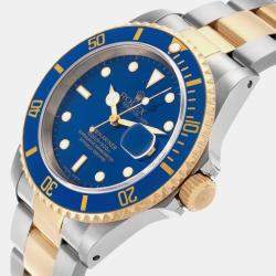 Rolex Submariner Blue Dial Steel Yellow Gold Men's Watch 40.0 mm