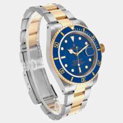 Rolex Submariner Blue Dial Steel Yellow Gold Men's Watch 40.0 mm