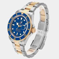 Rolex Submariner Blue Dial Steel Yellow Gold Men's Watch 40.0 mm