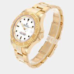 Rolex Yachtmaster Yellow Gold White Dial Men's Watch 40.0 mm