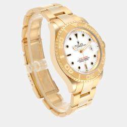 Rolex Yachtmaster Yellow Gold White Dial Men's Watch 40.0 mm