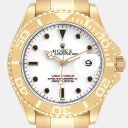 Rolex Yachtmaster Yellow Gold White Dial Men's Watch 40.0 mm