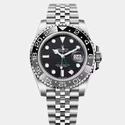 Rolex Black Stainless Steel GMT Master II 126710GRNR Men's Wristwatch 40 mm