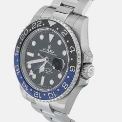 Rolex Black Cerachrom Oystersteel GMT Master II 116710BLNR 'Batman' Wristwatch 40 mm