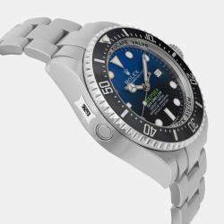 Pre Owned Rolex Black/Blue Stainless Steel Sea-Dweller Deepsea 116660 Automatic Men's Wristwatch 44mm