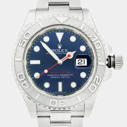 Rolex Blue Stainless Steel Yacht-Master  116622 Automatic Men's Wristwatch 40mm