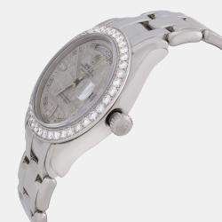 Rolex Meteorit Diamond Platinum Day-Date Automatic Men's Wristwatch 39 mm