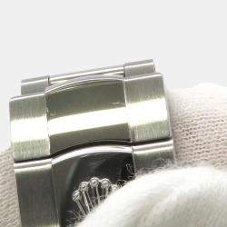 Rolex Black Stainless Steel Datejust 126200 Automatic Men's Wristwatch 36 mm