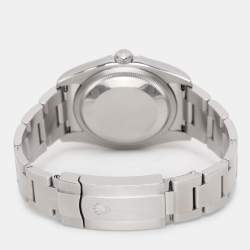 Pre Owned Rolex Silver Stainless Steel Oyster Perpetual M116000 Men's Wristwatch 36 mm