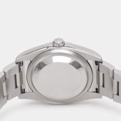 Pre Owned Rolex Silver Stainless Steel Oyster Perpetual M116000 Men's Wristwatch 36 mm