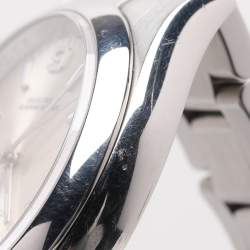 Pre Owned Rolex Silver Stainless Steel Oyster Perpetual M116000 Men's Wristwatch 36 mm