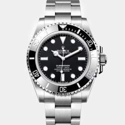 Rolex Black Stainless Steel Submariner Automatic Men's Wristwatch 41 mm