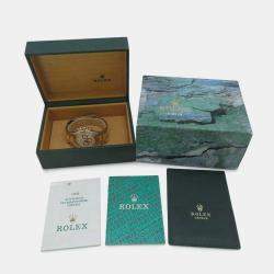 Rolex White 18k Yellow Gold Stainless Steel Cosmograph Daytona Automatic Men's Wristwatch 40 mm