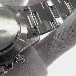 Rolex White Stainless Steel Cosmograph Daytona Automatic Men's Wristwatch 40 mm