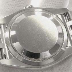 Rolex Black Diamond 18k White Gold Stainless Steel Datejust Automatic Men's Wristwatch 36 mm