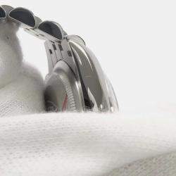 Rolex Silver 18k White Gold Stainless Steel Datejust Automatic Men's Wristwatch 36 mm