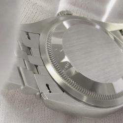Rolex Silver 18k White Gold Stainless Steel Datejust Automatic Men's Wristwatch 36 mm