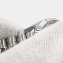 Rolex Silver 18k White Gold Stainless Steel Datejust Automatic Men's Wristwatch 36 mm