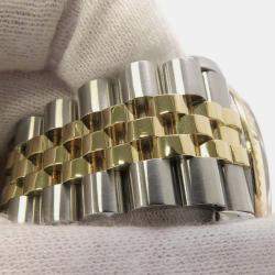 Rolex Champagne 18k Yellow Gold Stainless Steel Datejust  Automatic Men's Wristwatch 36 mm