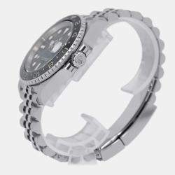 Rolex Black Stainless Steel GMT-Master II Automatic Men's Wristwatch 40 mm