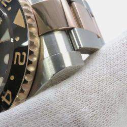 Rolex Black 18k Rose Gold Stainless Steel GMT-Master II Automatic Men's Wristwatch 40 mm