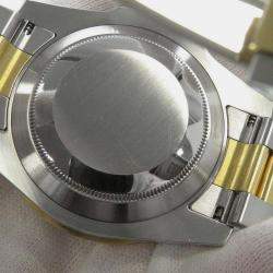 Rolex Blue 18k Yellow Gold Stainless Steel Submariner Automatic Men's Wristwatch 40 mm