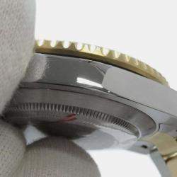 Rolex Blue 18k Yellow Gold Stainless Steel Submariner Automatic Men's Wristwatch 40 mm