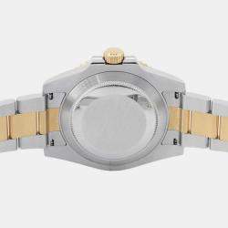 Rolex Blue 18k Yellow Gold Stainless Steel Submariner Automatic Men's Wristwatch 40 mm