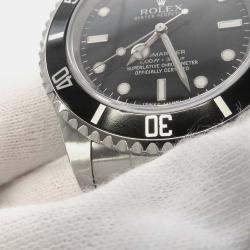 Rolex Black Stainless Steel Submariner Automatic Men's Wristwatch 40 mm
