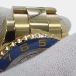 Rolex White 18K Yellow Gold Yacht-Master II Automatic Men's Wristwatch 44 mm