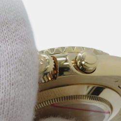 Rolex White 18K Yellow Gold Yacht-Master II Automatic Men's Wristwatch 44 mm
