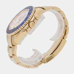 Rolex White 18K Yellow Gold Yacht-Master II Automatic Men's Wristwatch 44 mm