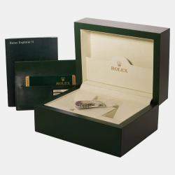 Rolex Black Stainless Steel Explorer II 216570 Men's Wristwatch 40 mm