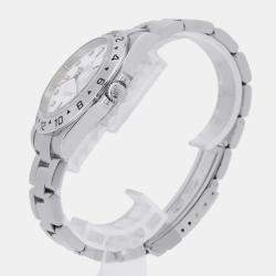 Rolex White Stainless Steel Explorer II 16570 Automatic Men's Wristwatch 40 mm