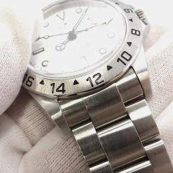 Rolex White Stainless Steel Explorer II 16570 Automatic Men's Wristwatch 40 mm