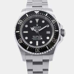 Rolex Black Stainless Steel Sea-Dweller Deepsea 136660 Automatic Men's Wristwatch 44 mm