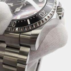 Rolex Black Stainless Steel Sea-Dweller Deepsea 136660 Automatic Men's Wristwatch 44 mm