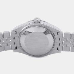 Rolex Blue 18k White Gold Stainless Steel Datejust 278274 Automatic Men's Wristwatch 31 mm