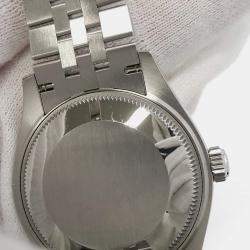 Rolex Blue 18k White Gold Stainless Steel Datejust 278274 Automatic Men's Wristwatch 31 mm