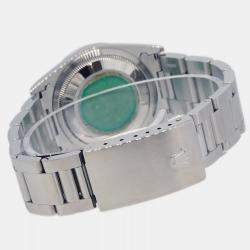 Rolex Black Stainless Steel Explorer 14270 Automatic Men's Wristwatch 36 mm
