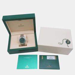 Rolex Blue Stainless Steel Milgauss Automatic Men's Wristwatch 40 mm