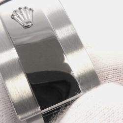 Rolex Black Stainless Steel Datejust Automatic Men's Wristwatch 36 mm